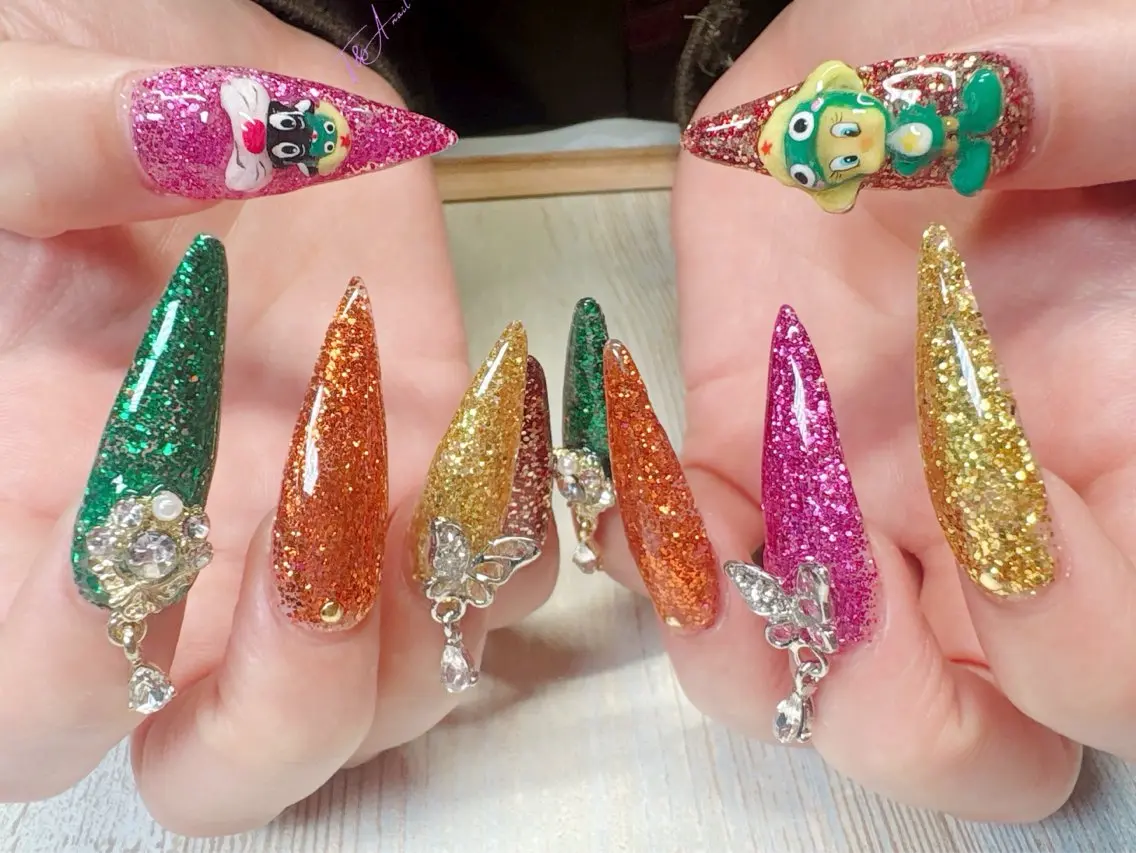 ネイル 長さ出し ジェルネイル スカルプネイル T&A nailのネイルデザイン