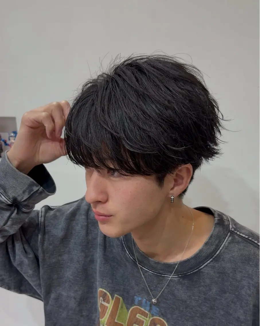 ミディアム メンズ 丸田 恭平のヘアスタイル