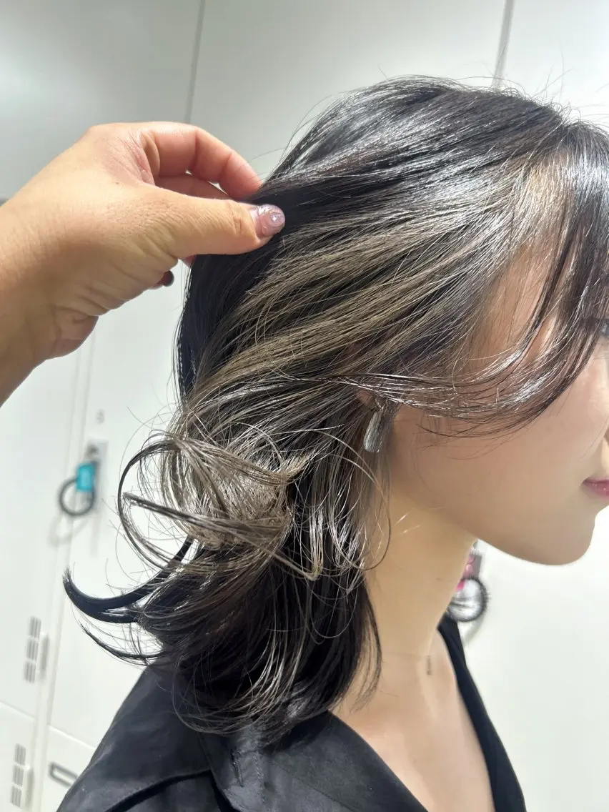 ミディアム カラー ヘアカラー はるか/透明感カラー /ヘアアレンジ🤍のヘアスタイル
