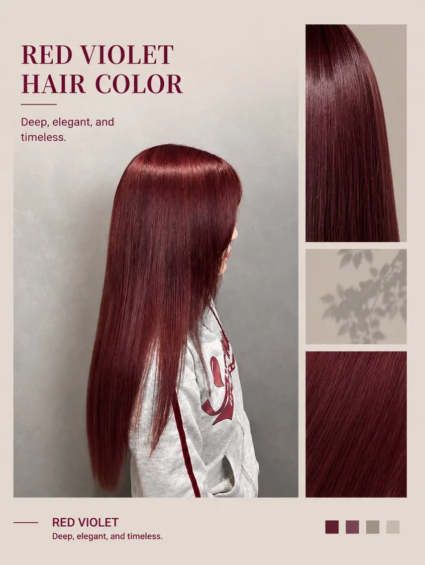 ロング カラー ブリーチ 透明感カラー レッドカラー バイオレットカラー 縮毛矯正 ヘアカラー 🦥じゅんぺい∕艶髪 透明感∕∕レイヤーのヘアスタイル