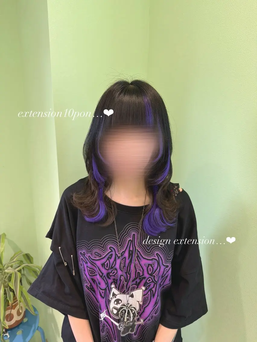 エクステ エクステ🎀 暖色カラー🎀amiのヘアスタイル