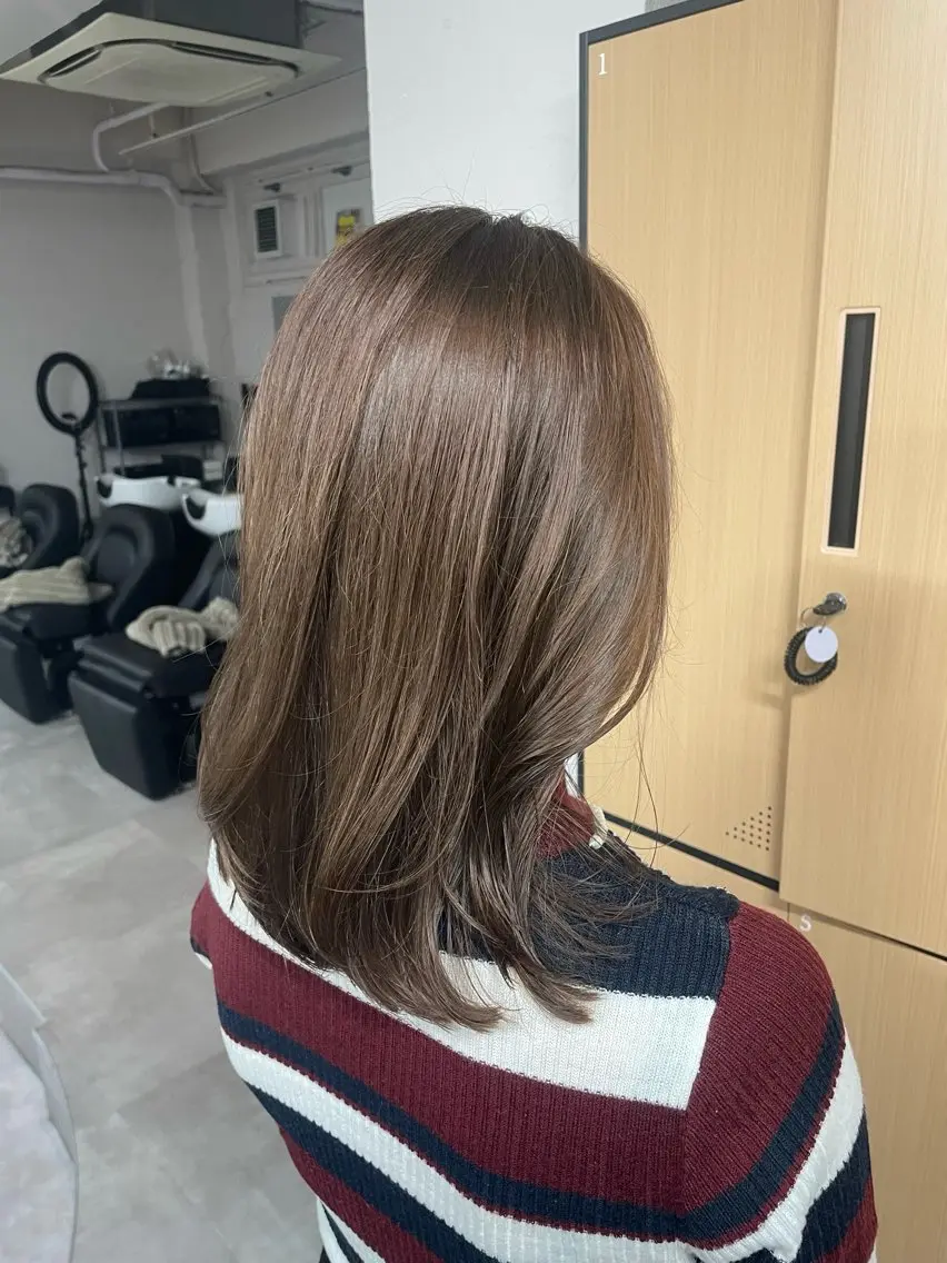 ミディアム tokute 中野真咲🐺のヘアスタイル