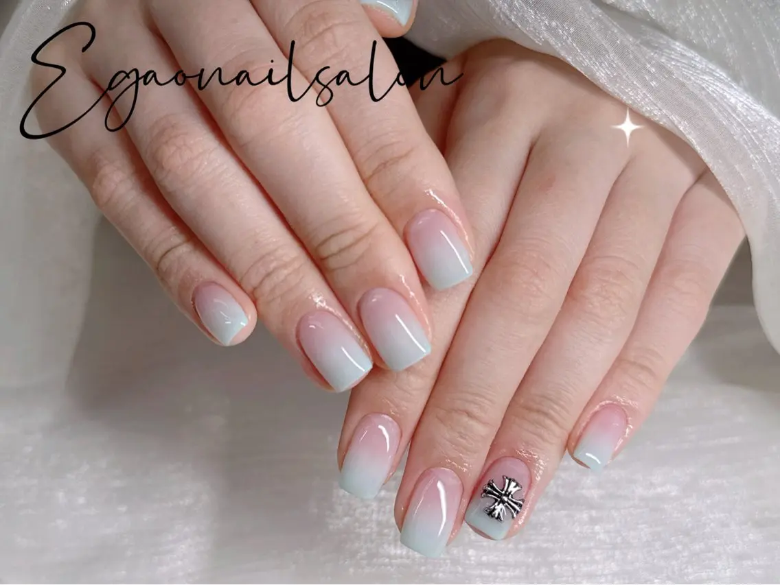 ネイル アートネイル フットネイル フレンチネイル ジェルネイル グラデーション ハンドネイル EGAO NAIL 錦糸町店のネイルデザイン