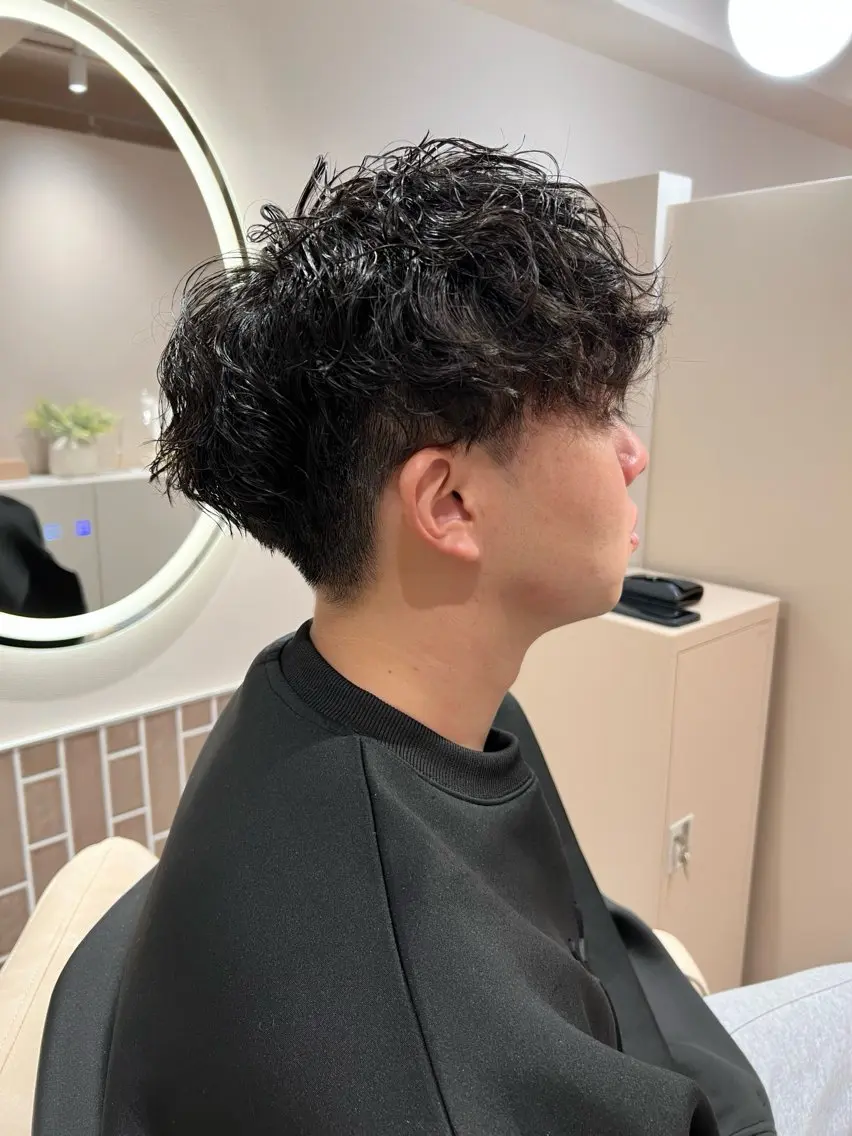【メンズに人気/ミニモ限定価格】🧑🏼‍🦱✂︎✨⭐️似合わせカット＋パーマ＋質感UPトリートメントの写真