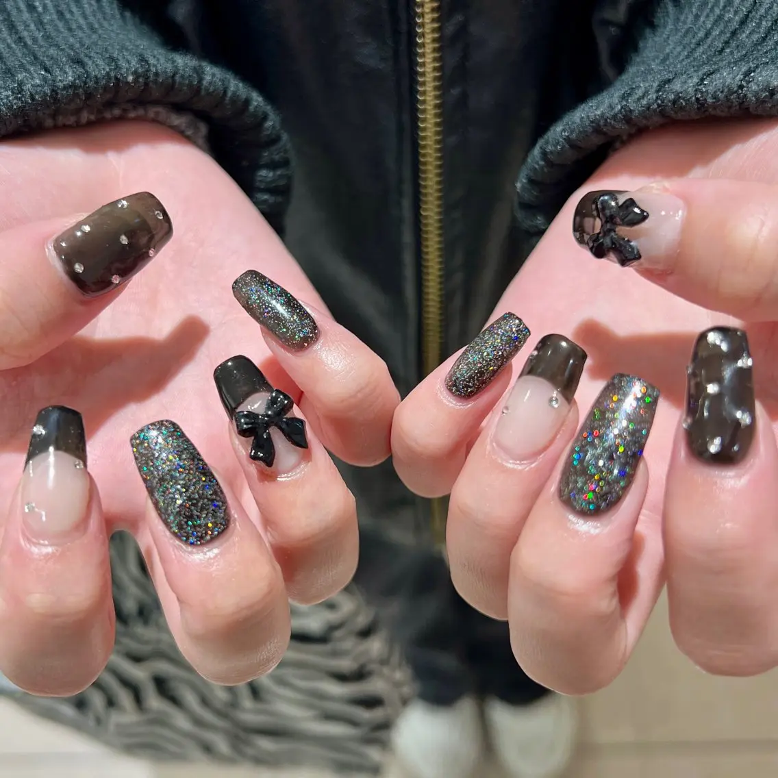 ネイル リボン 【池袋】nuts nail なつみのネイルデザイン
