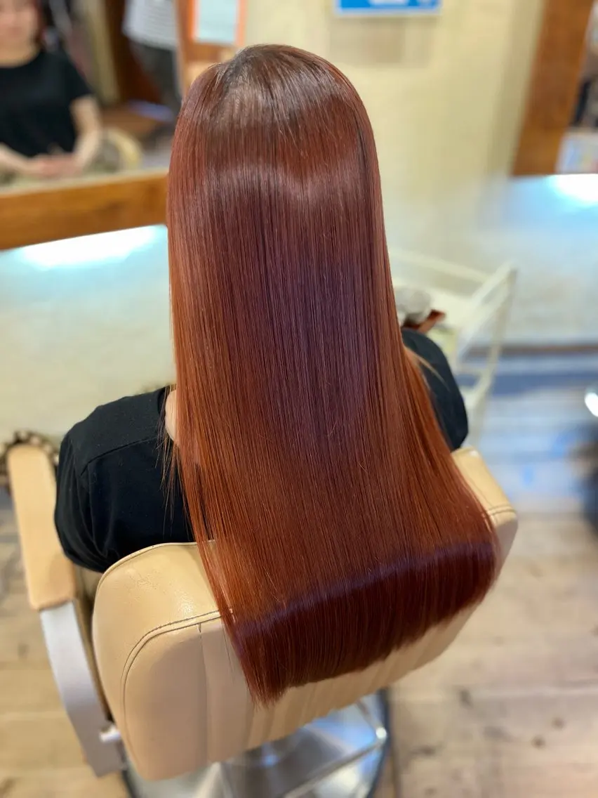 ロング 髪質改善 トリートメント カット トリートメント ヘアセット 柘植 雅大のヘアスタイル