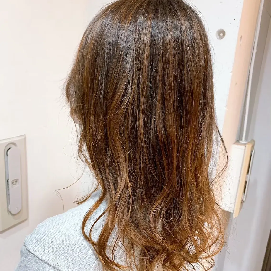 ロング カラー 縮毛矯正/ワンカラー モデル募集🫧羽夏のヘアスタイル