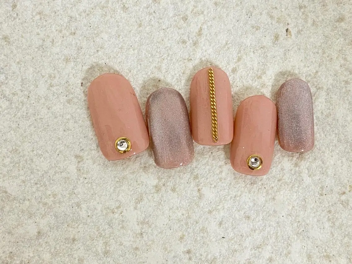 カラー ネイル マグネットネイル MOMO nailのネイルデザイン