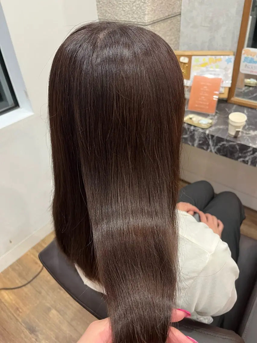 カラー ブリーチ 透明感カラー グレージュ ラベンダーカラー ラベンダーグレージュ ヘアカラー 西田辺/ブリーチ/ SASARAのヘアスタイル