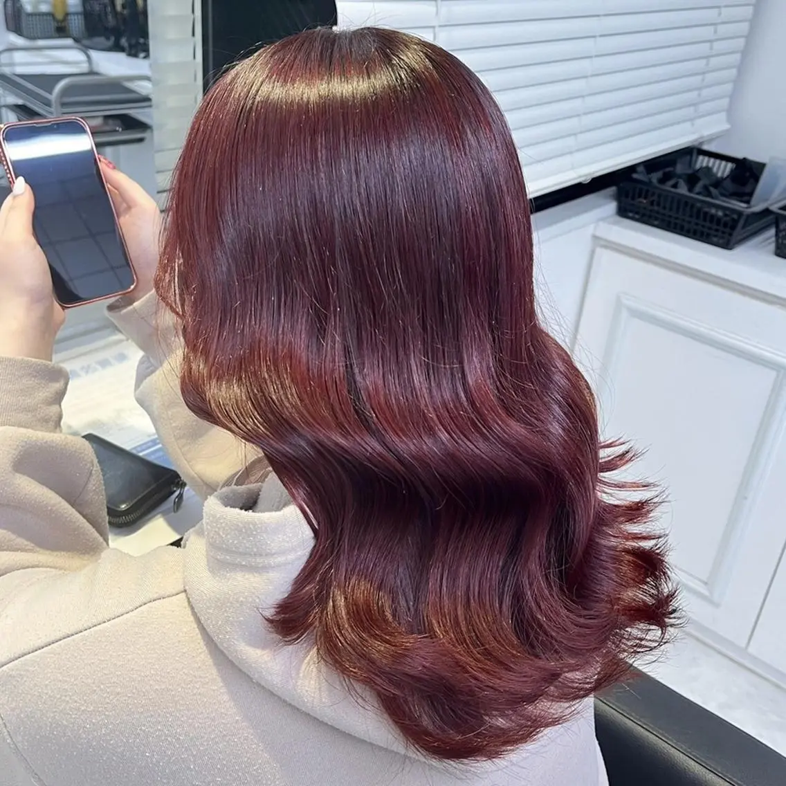 カラー ブリーチありorなし 暖色カラー🎀セナのヘアスタイル
