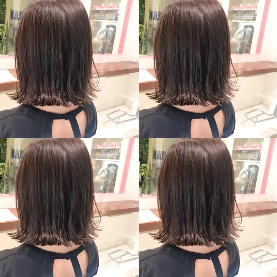 ミディアム カラー ウルフカット ハッシュカット/七海のヘアスタイル