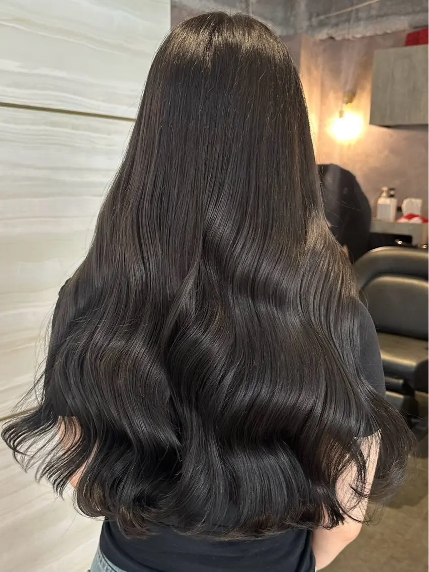 ロング ロング 庄司蒼麻 艶カラー/モデル募集のヘアスタイル