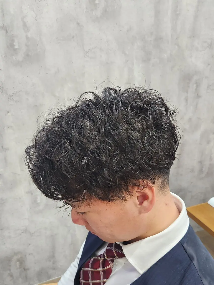 パーマ 🇰🇷ダウンパーマ 毛流れヘア🪽藤原のヘアスタイル