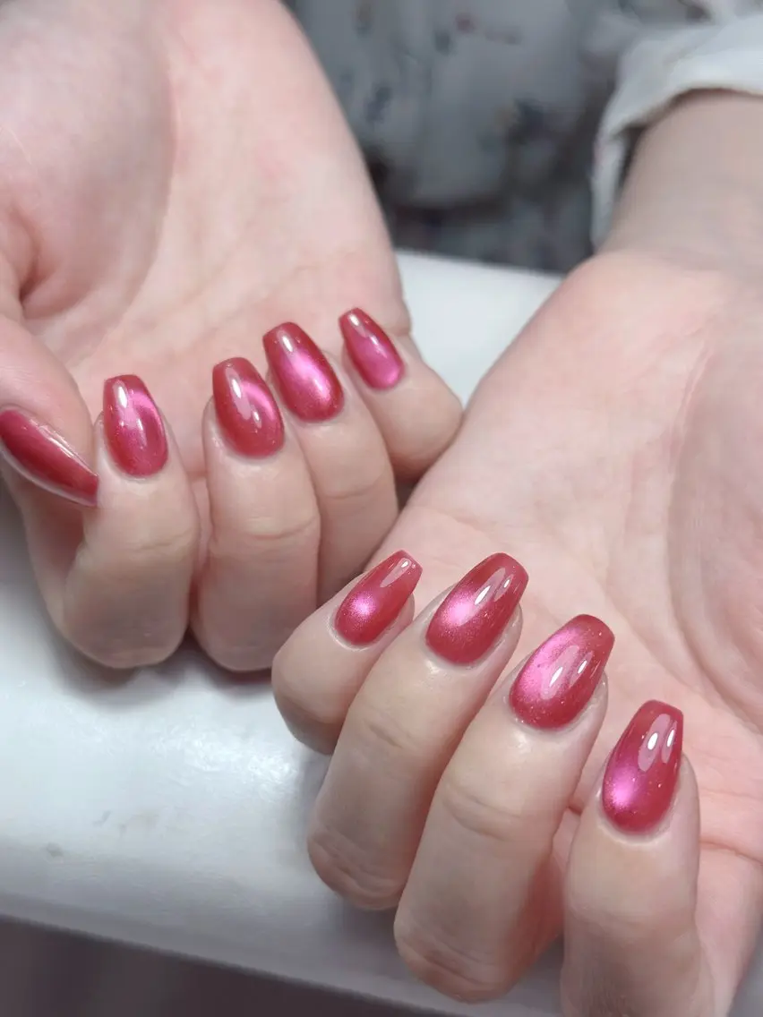 ネイル チークネイル ドット フレンチネイル グラデーション 韓国ネイル ハンドネイル Lisa Nail Salonのネイルデザイン