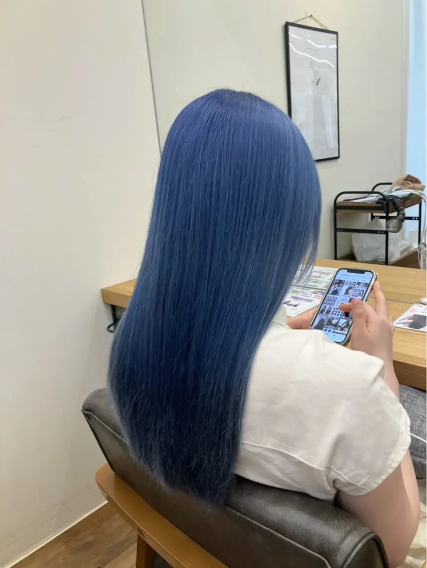 ロング 艶カラー/ 縮毛矯正/ユズキのヘアスタイル