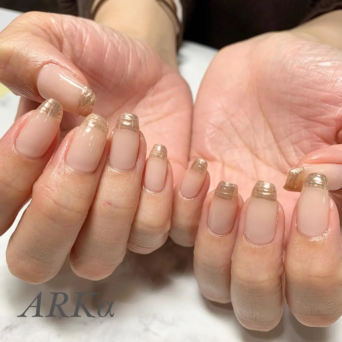 ネイル ミラーネイル ハンドネイル Nailsalon ARKαのネイルデザイン