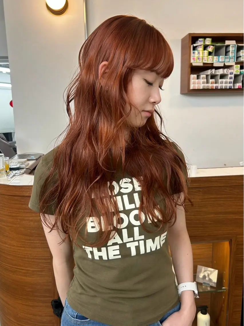 ロング カラー ブリーチ ヘアカラー 大阪梅田 ♡ ヒナのヘアスタイル