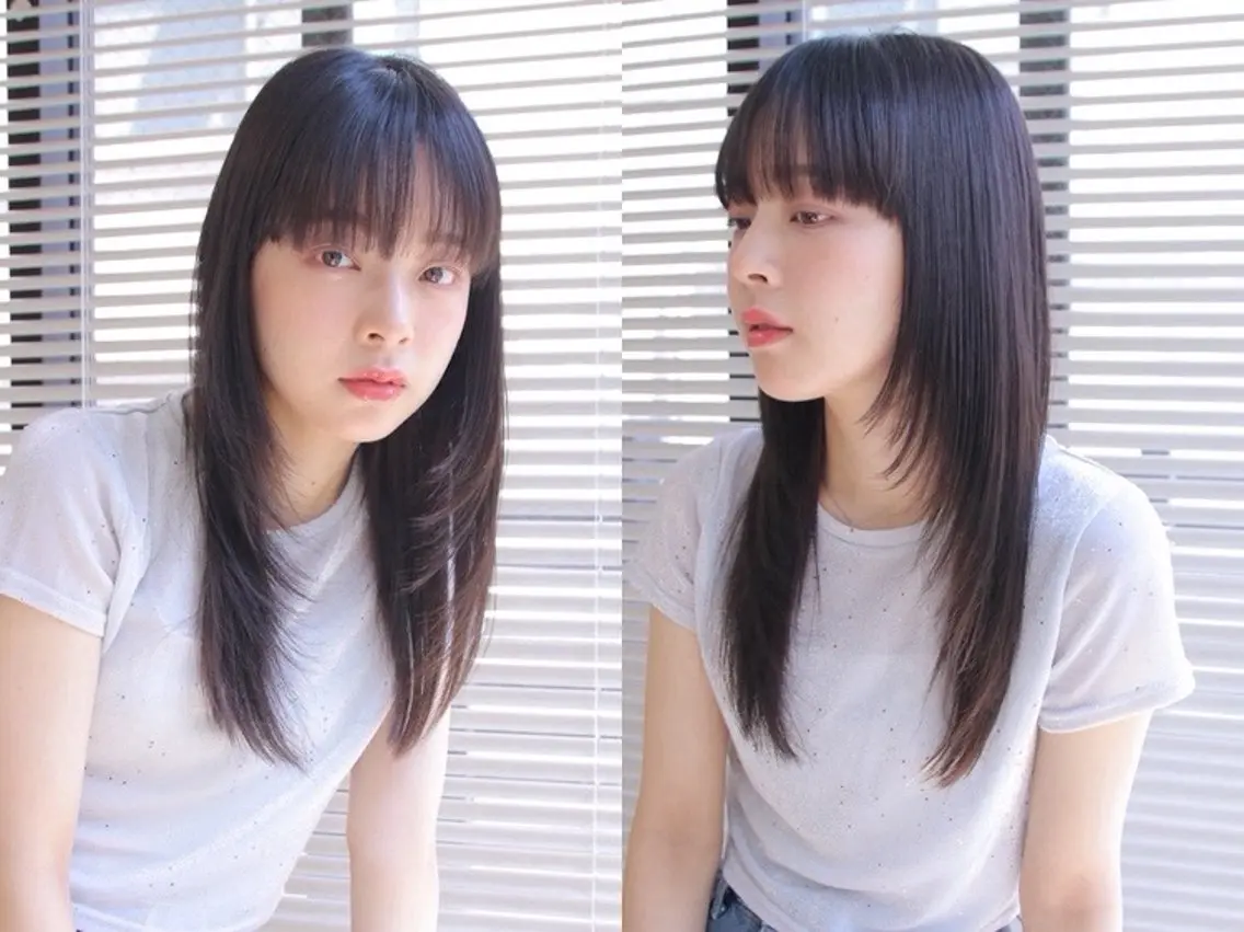 セミロング カラー i'll アシスタントのヘアスタイル