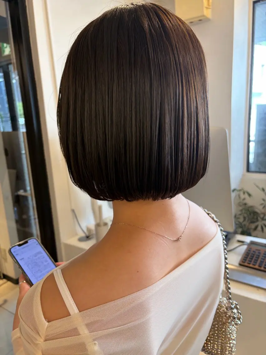 ショート 髪質改善 カット トリートメント 新宿/透明感カラー/ 艶髪人気/Renaのヘアスタイル