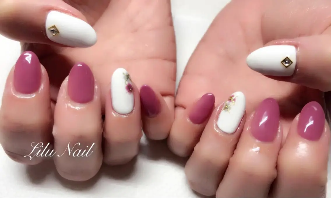 ネイル モチの良さ◉ フィルインネイル♡のネイルデザイン