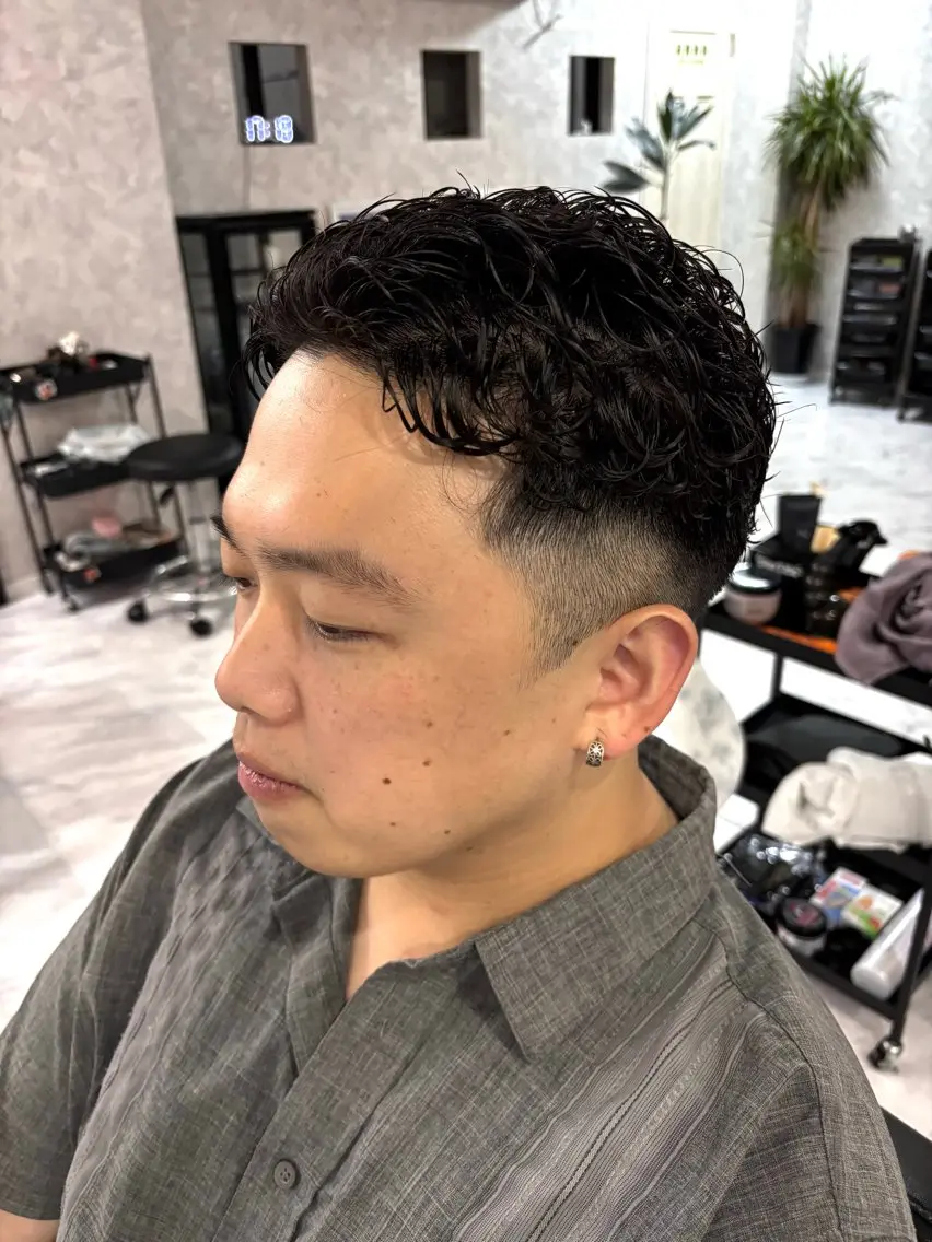 ショート パーマ メンズ メンズパーマ Men's Rico Chihayaのヘアスタイル
