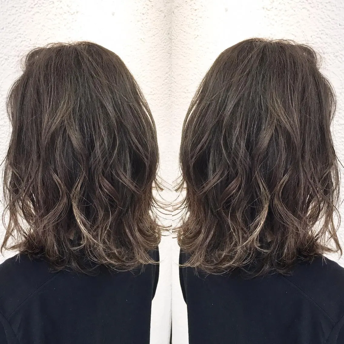 ミディアム カラー シールエクステ⭐️ オオミタクヤのヘアスタイル