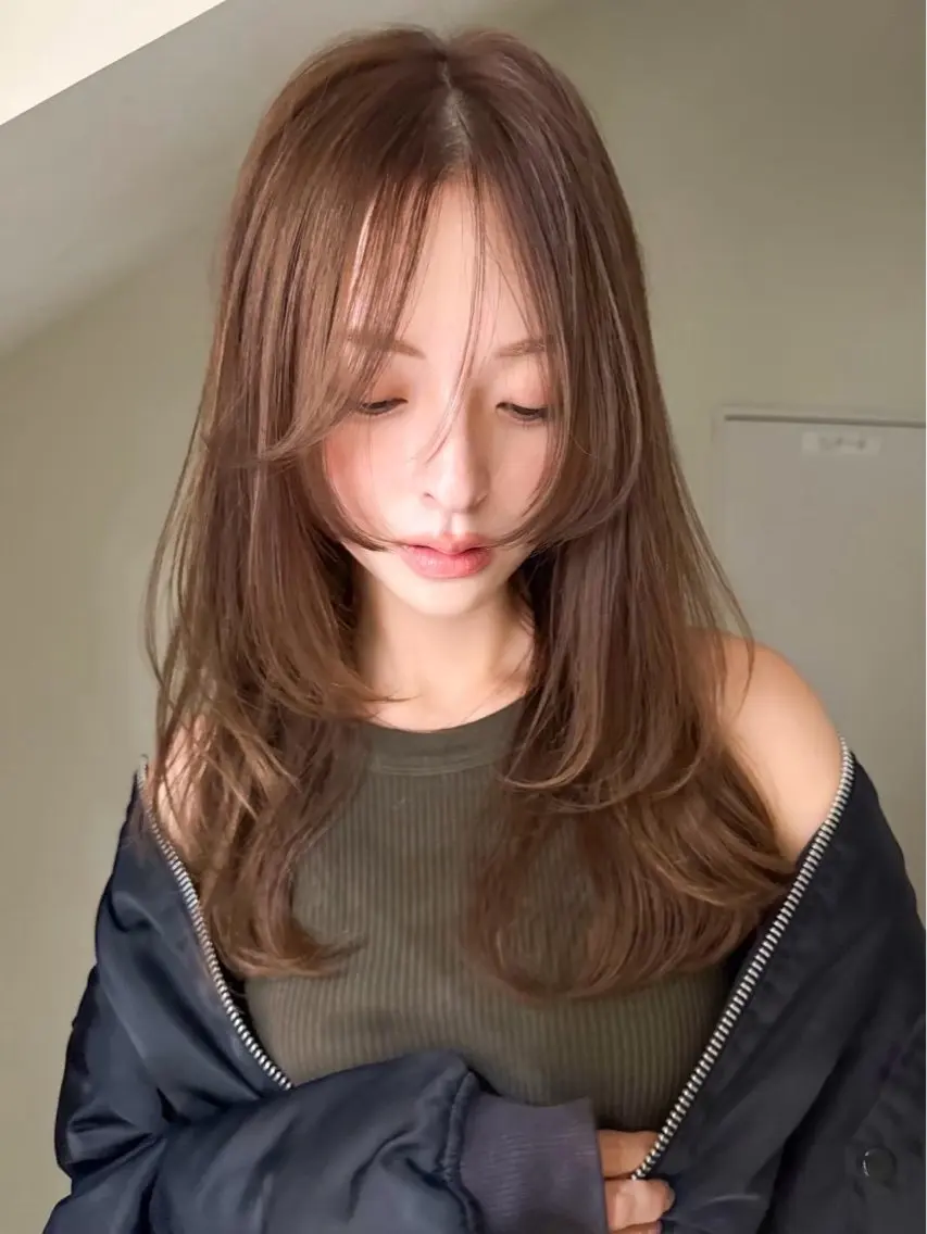 セミロング カラー ヘアアレンジ 🫧透明感カラー/ Wカラー🫧namiのヘアスタイル