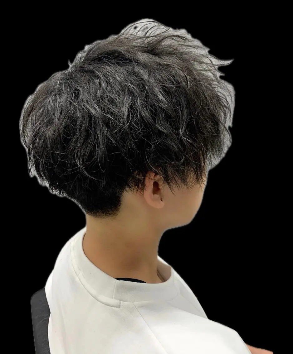 カット+メンズパーマ+Aujuaトリートメント🌙 #スパイラル #波巻き #ツイスト #ニュアンス #ダウンパーマの写真