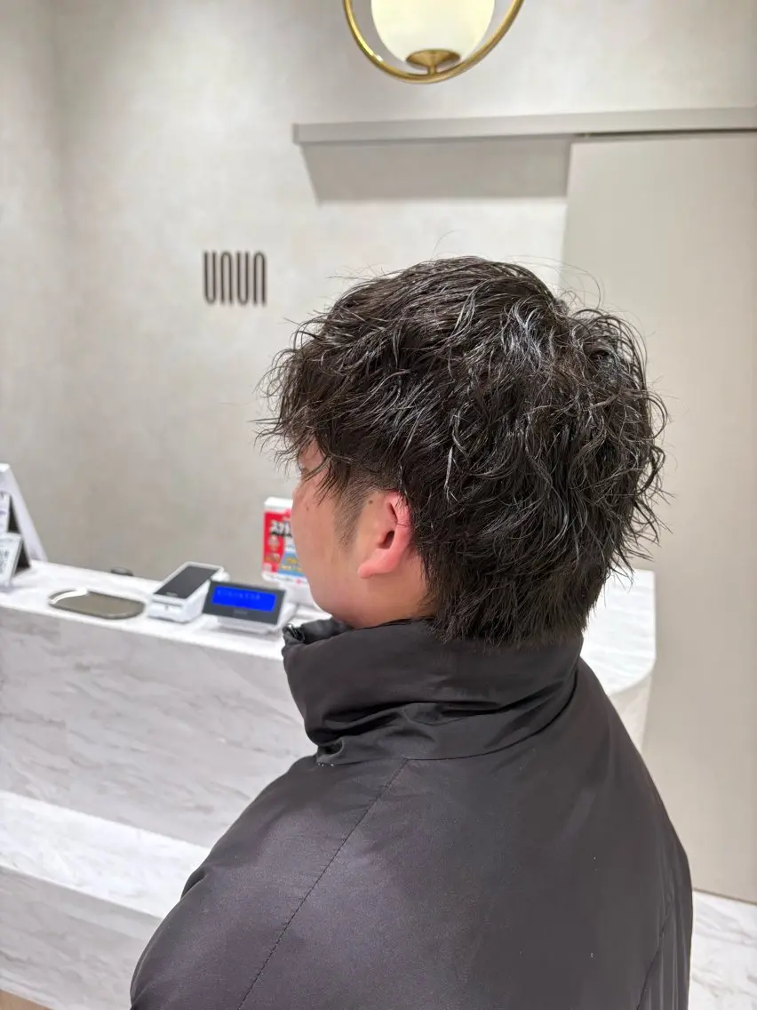 パーマ メンズ レディース募集中🎀 陸 愛夏のヘアスタイル