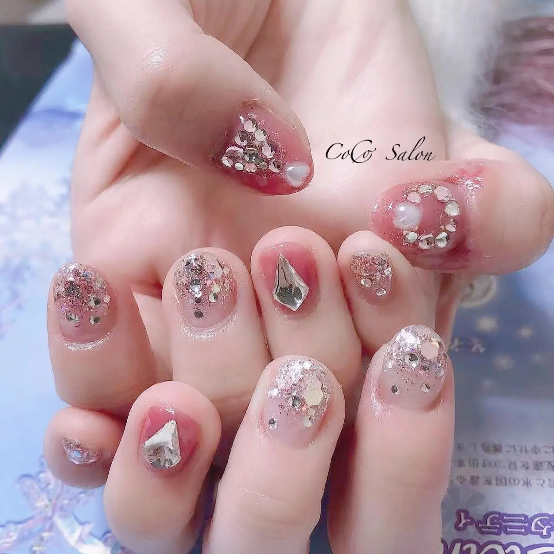 ネイル 長さ出し ジェルネイル マグネットネイル オフィスネイル ワンカラーネイル CoCoSalon ネイル/まつ毛予約のネイルデザイン