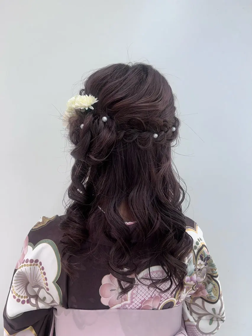ロング ヘアアレンジ 着付け 🌈 YUUNA🌈のヘアスタイル