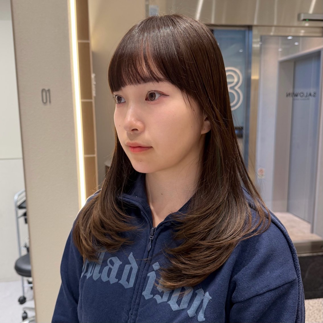 ミディアム カラー ブラウンカラー モカブラウン レイヤーカット カット ヘアカラー トリートメント 🌼レイヤーカット |新宿|樽見琴里🌼のヘアスタイル