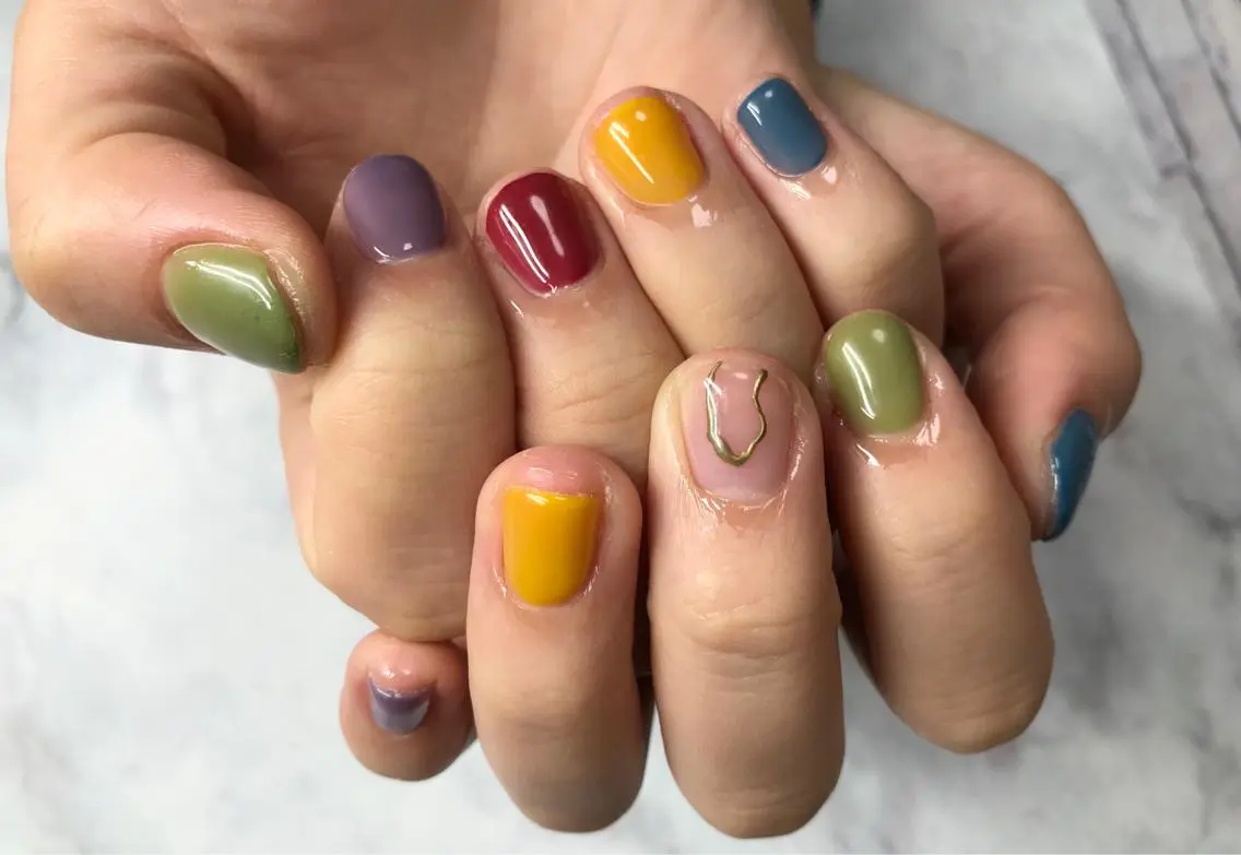 ネイル ハンドネイル Mana‪ ‪·͜· ❤︎‬のネイルデザイン