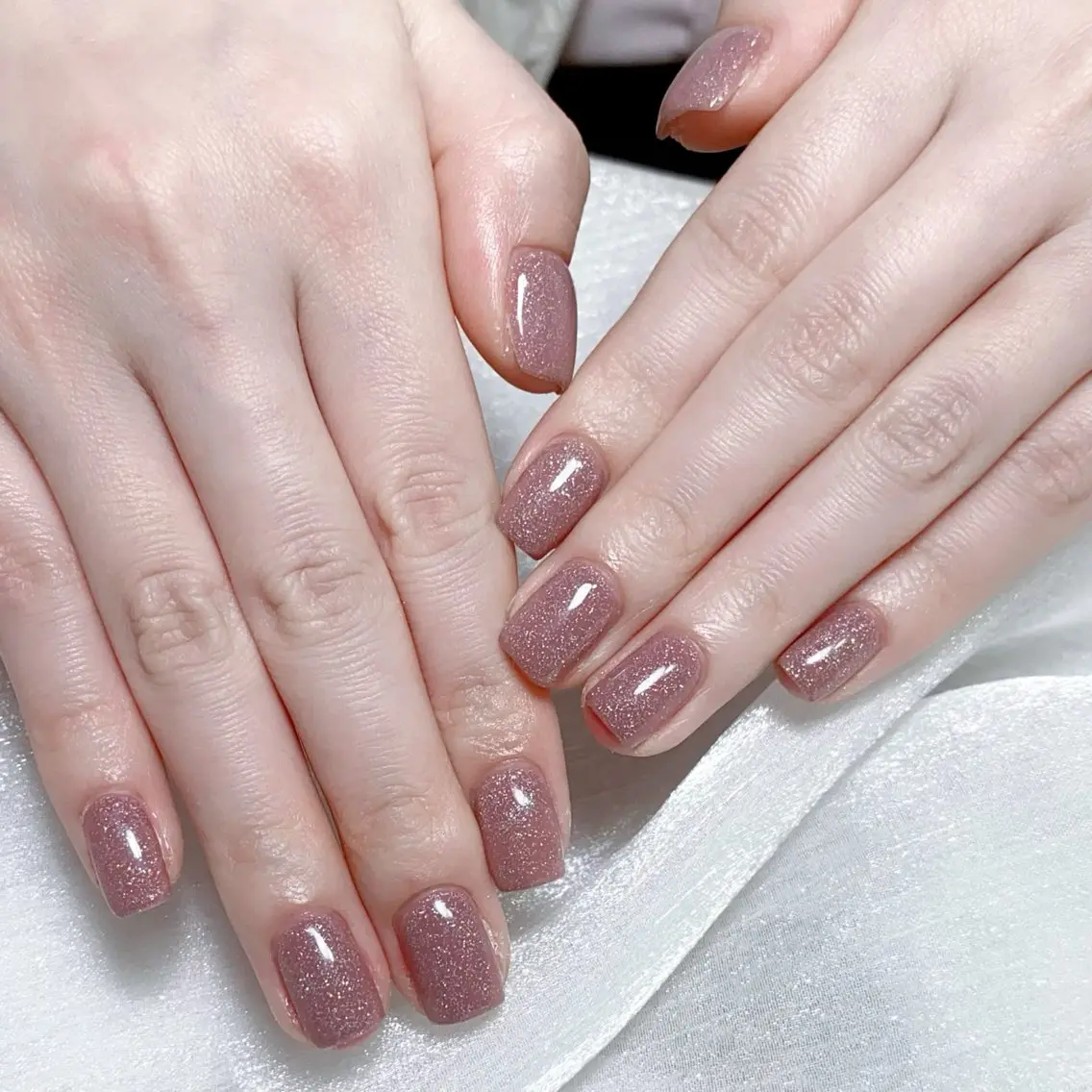 メンズ ネイル メンズ韓国風 アートネイル オーロラネイル ガーリー キラキラネイル ハンドネイル Nail salon 木にいるのネイルデザイン
