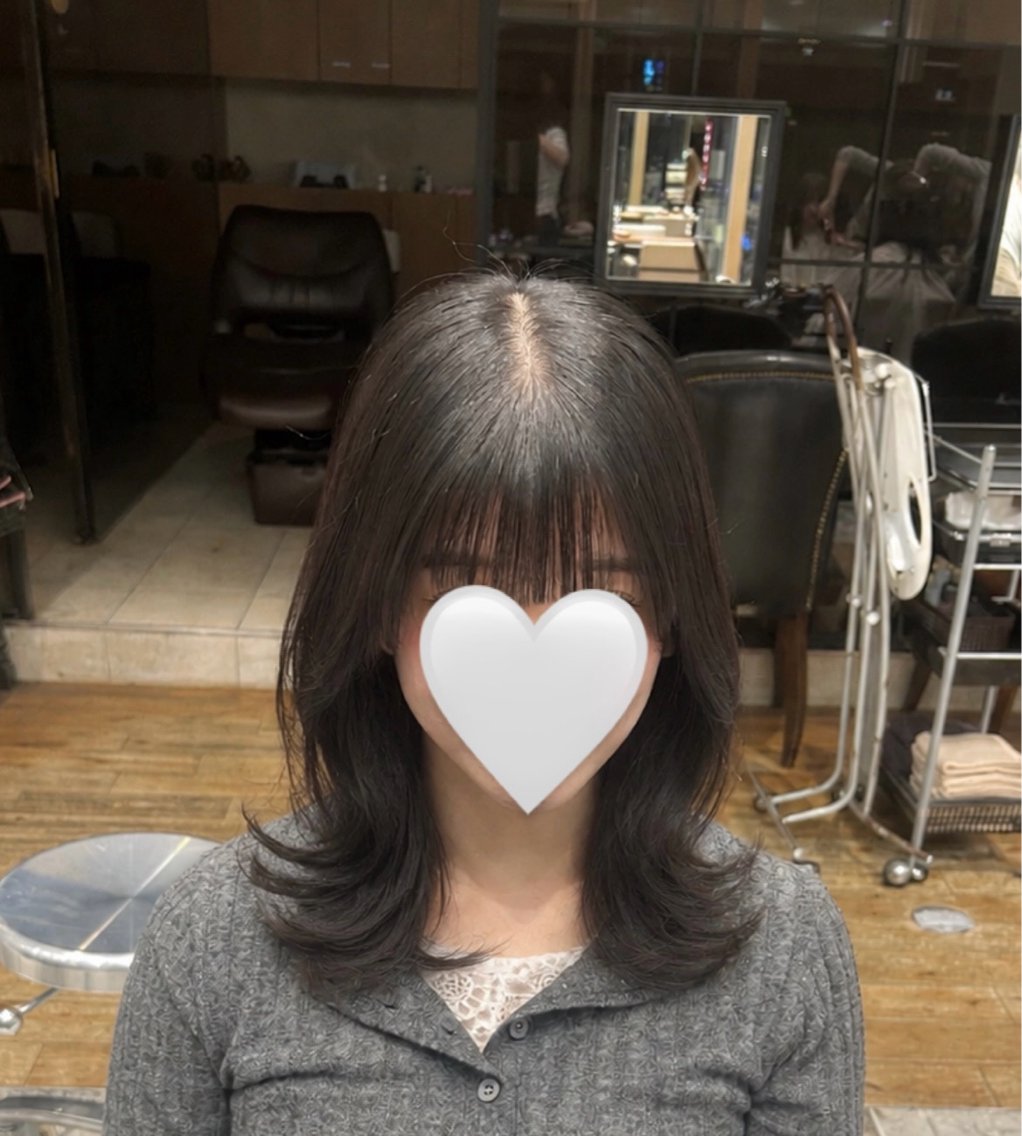 ミディアム くびれヘア レイヤーカット レイヤーカット /アレンジ和田茉日琉のヘアスタイル