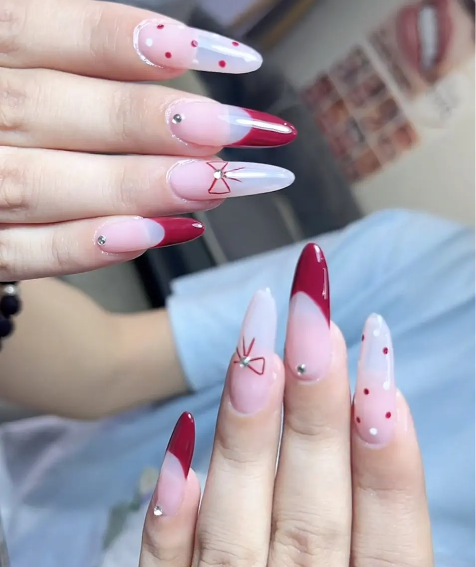 ネイル candy nail 韓国風ワンホンネイルのネイルデザイン