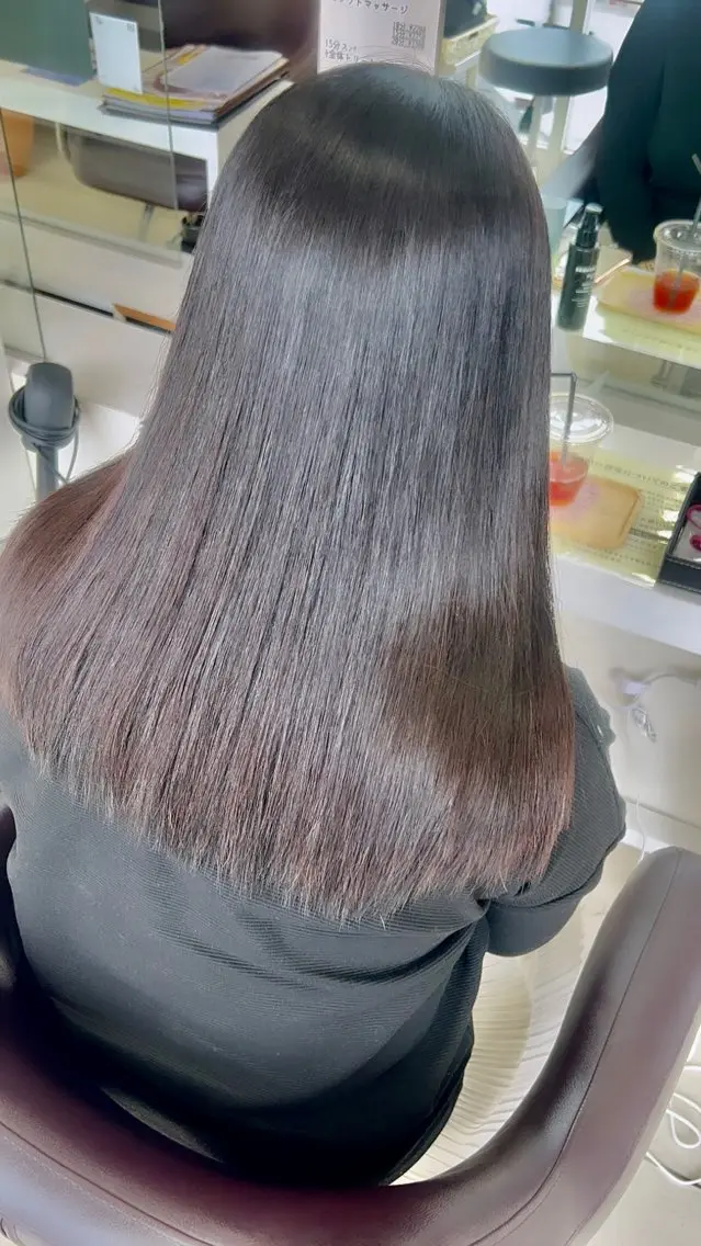 ロング パーマ カット 縮毛矯正 TELA HAIR 石岡♡ａｉｋａのヘアスタイル