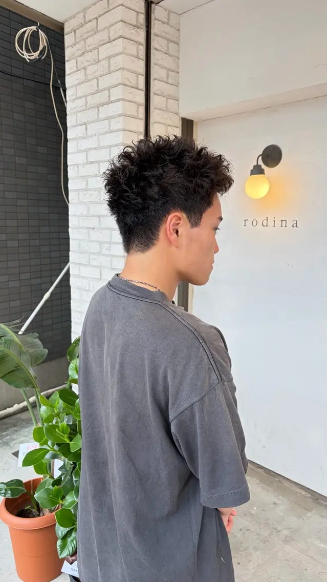 ショート パーマ メンズ カット パーマ 美髪矯正/メンズ得意 🍀笠原草太のヘアスタイル