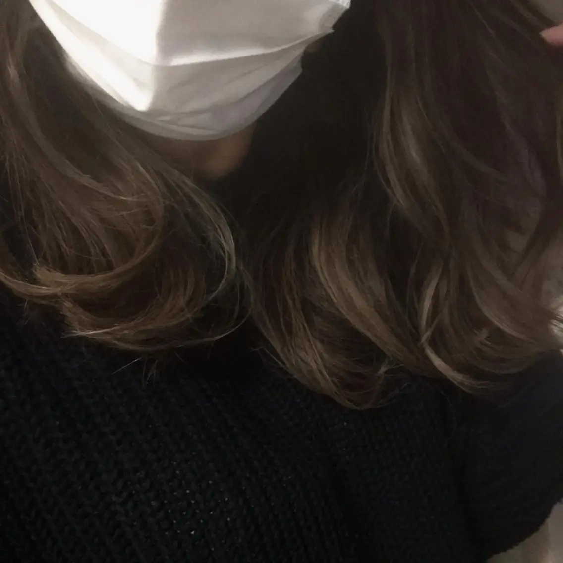 セミロング カラー ハイライトカラー ハイライト カット ヘアカラー ママ美容師 ＊ヒマワリのヘアスタイル