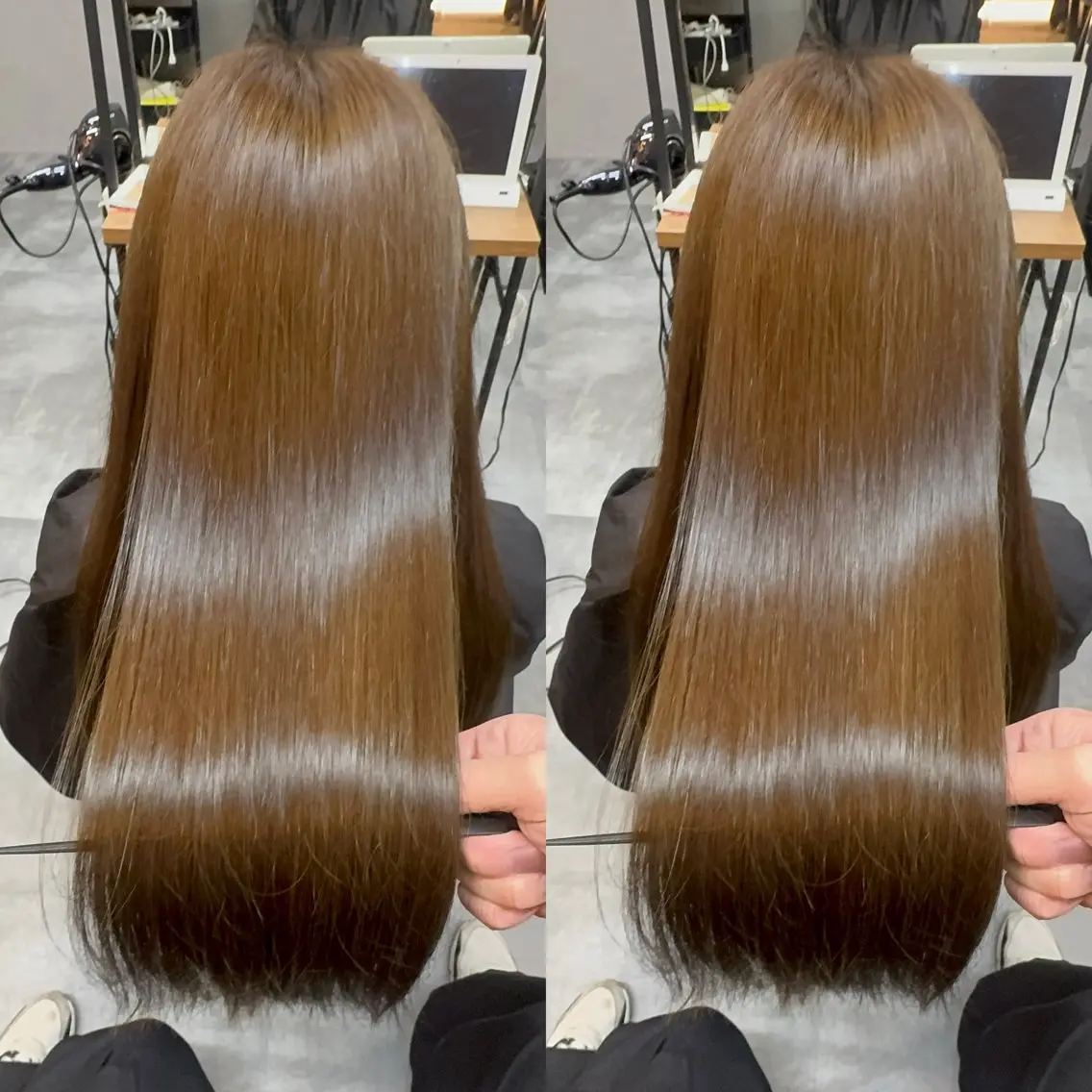 【✨広がり、うねり解消✨】カット＋縮毛矯正＋ミルボントリートメントの写真