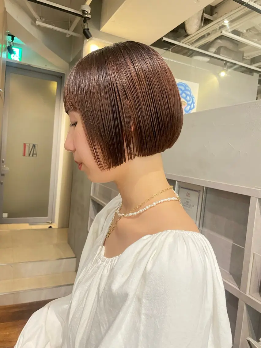 ショート ボブ 似合わせカット 長島 舞のヘアスタイル