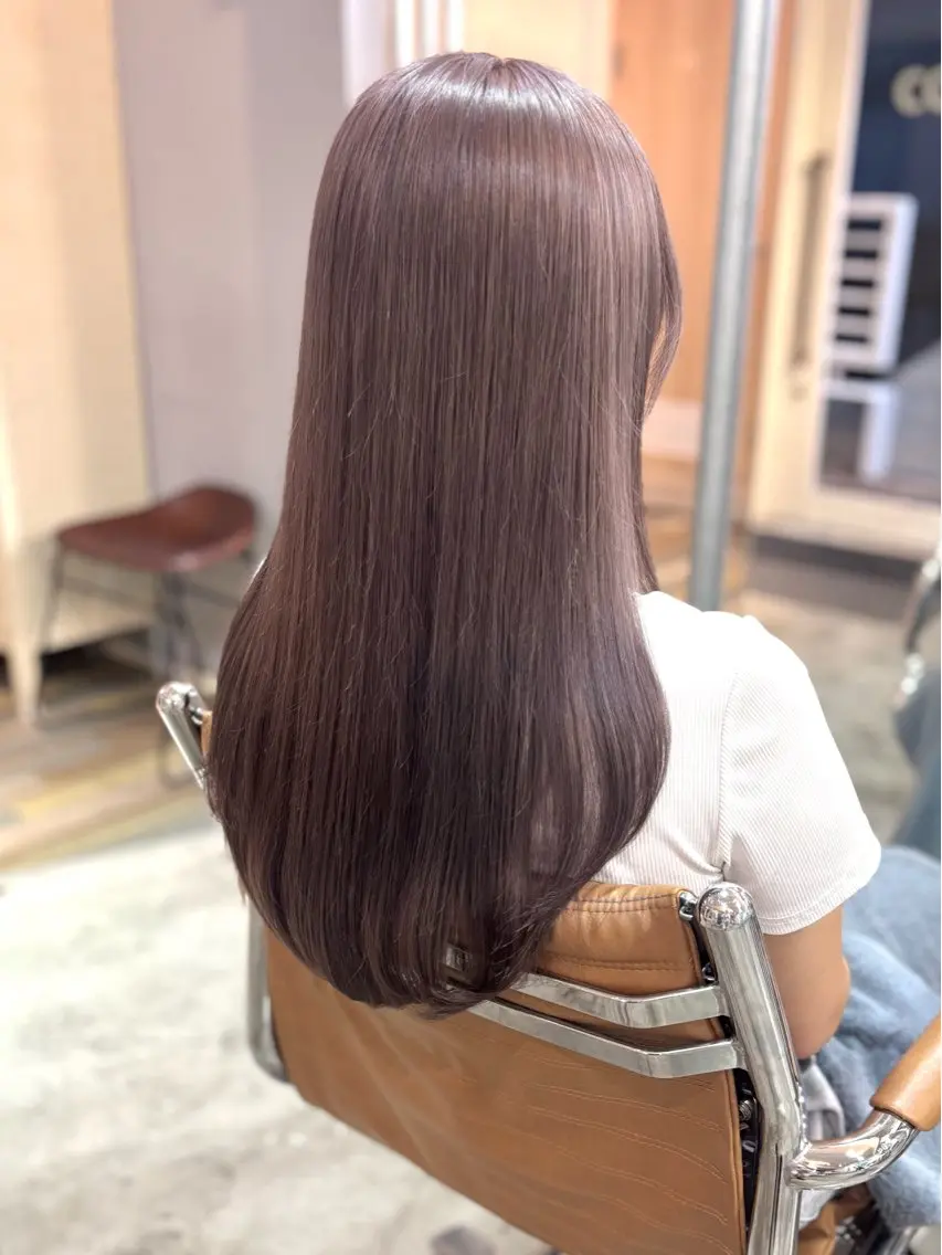 セミロング カラー ヘアカラー トリートメント 髪質改善/ヘアケア coiiはしもとはなのヘアスタイル