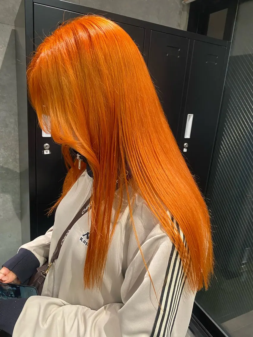 ダブルカラー(ケアブリーチ)＋Aujuaトリートメントの写真