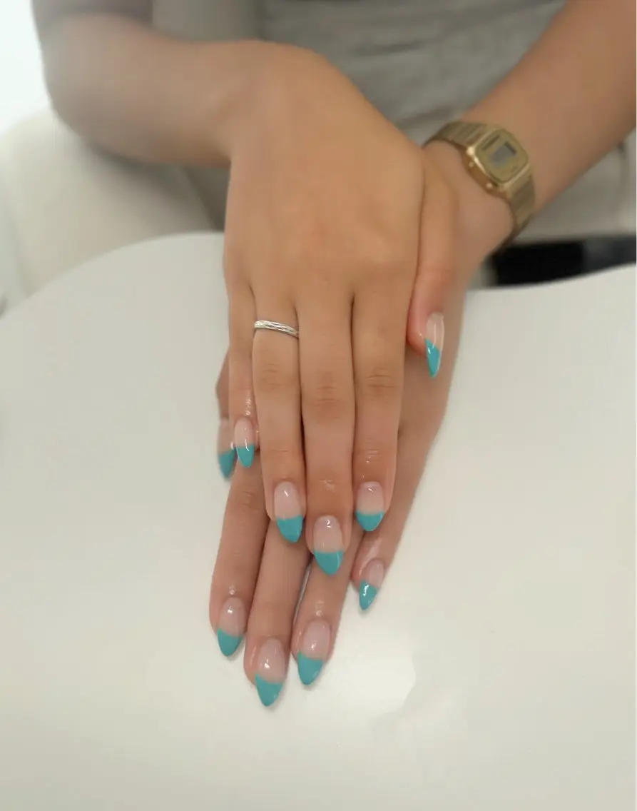ネイル クリアネイル フレンチネイル グラデーション ハンドネイル ROCCO RIKOのネイルデザイン