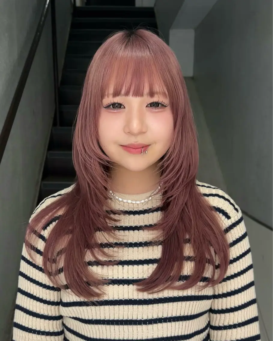 【体育祭カラー❤️‍🔥】Wカラー(ブリーチ込み)の写真