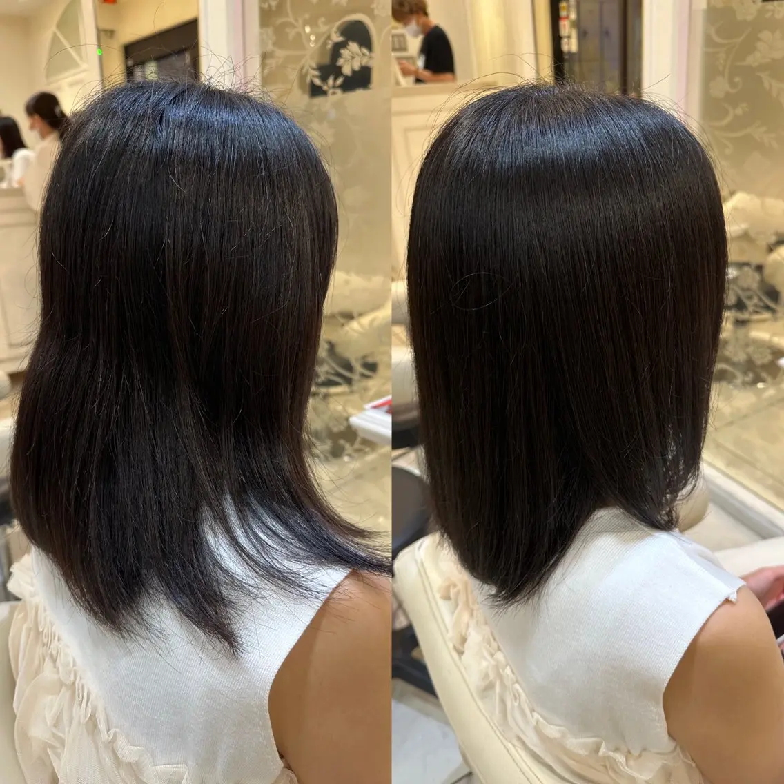 セミロング ツヤ重視 ワンカラー🫧Mioのヘアスタイル