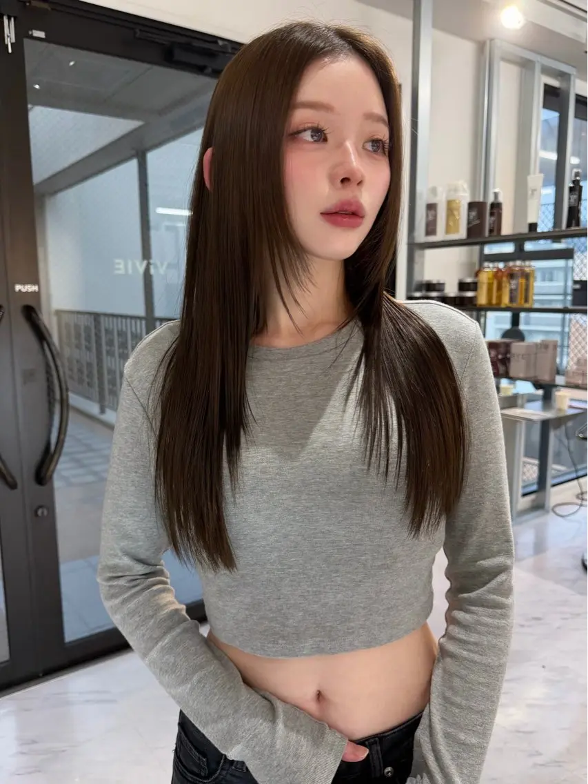 ロング カラー ヘアカラー トリートメント ヘアセット Rita/髪質改善/ ブリーチなしWカラーのヘアスタイル