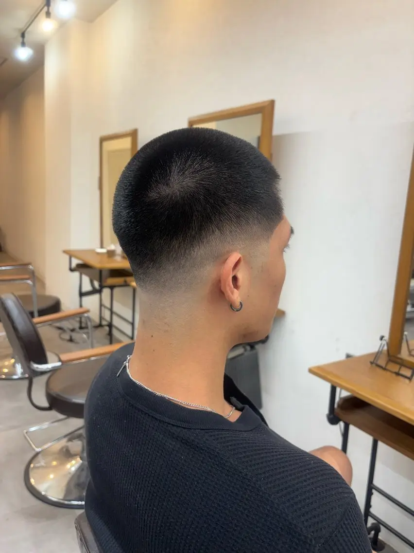 ショート メンズ フェードカット カット 大石 煌湧のヘアスタイル