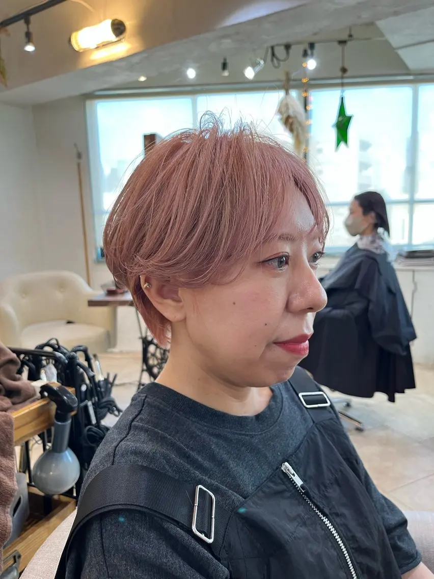 ショート ハイライト 韓国風ヘア カット ヘアカラー トリートメント 本場の韓国ヘア 🇰🇷チ・ヨンジュのヘアスタイル
