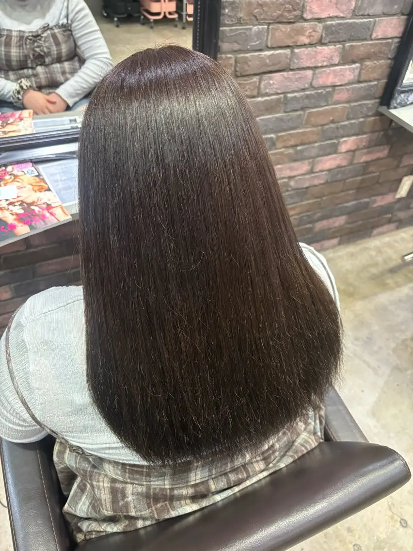 カラー 透明感カラー ここののヘアスタイル